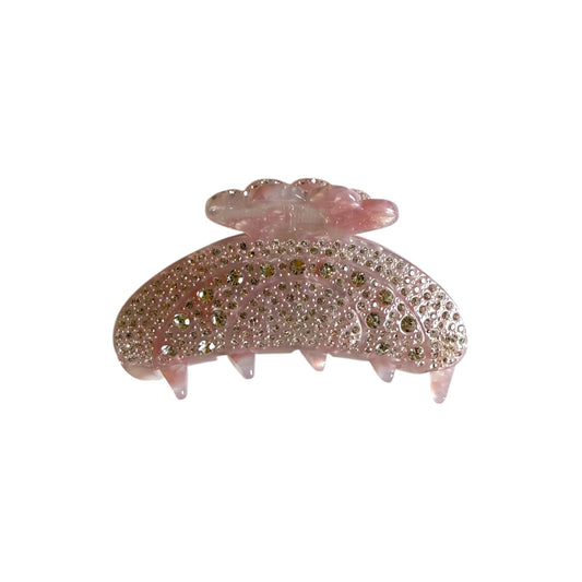 cloud-shaped hair claw clip with rhinestones – strong hold cute acetate clip