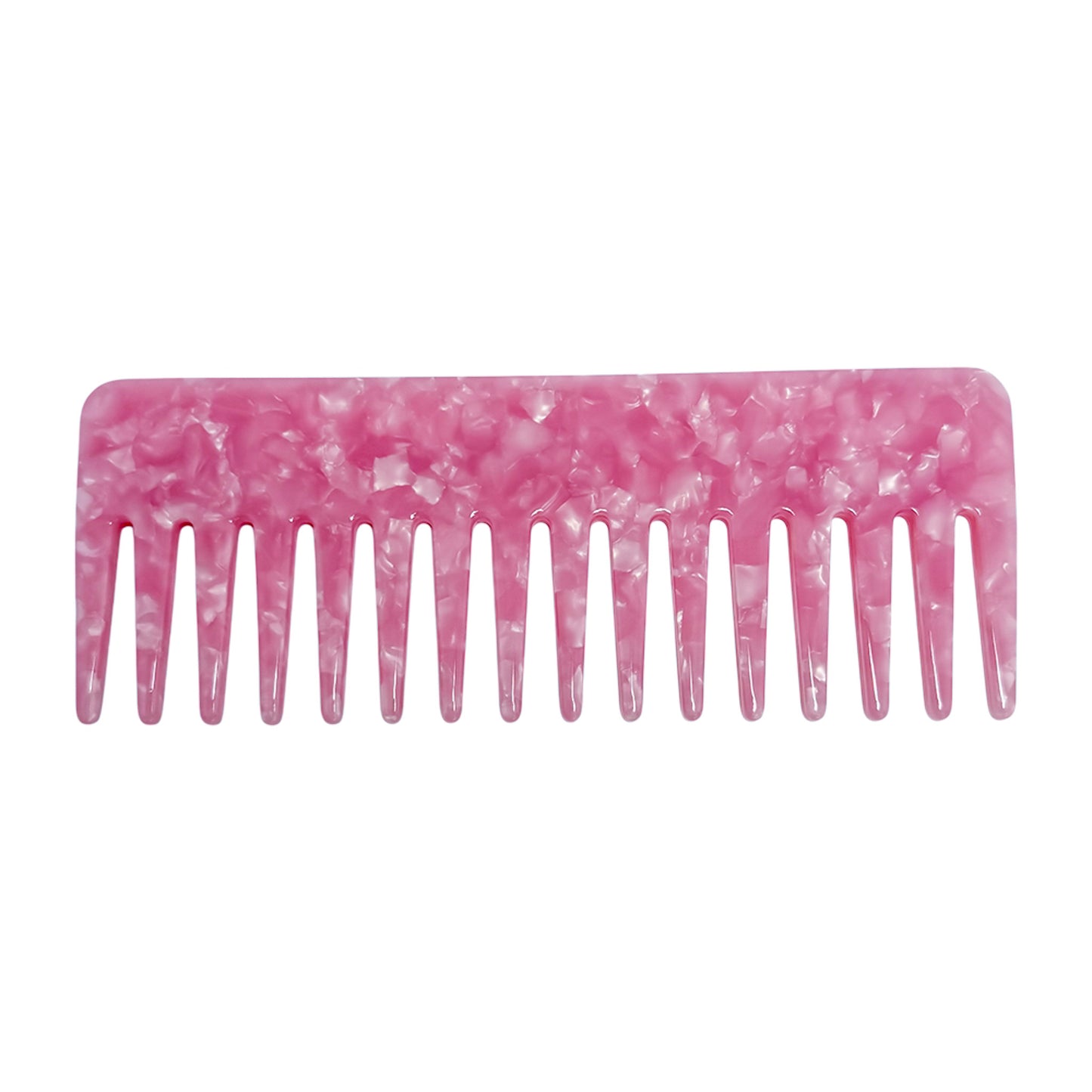 No fluff, no frizz—just smooth, effortless styling. The NO BS Comb in Pink Pearl is designed with extra-wide teeth for gliding through thick, curly, or wet hair without tugging or breakage. Its dreamy marbled finish adds a touch of glam to your hair routine, while the personalized touch makes it a perfect gift for birthdays, bridesmaids, or yourself. Lightweight, durable, and always made to order, this comb is your no-nonsense hair hero.