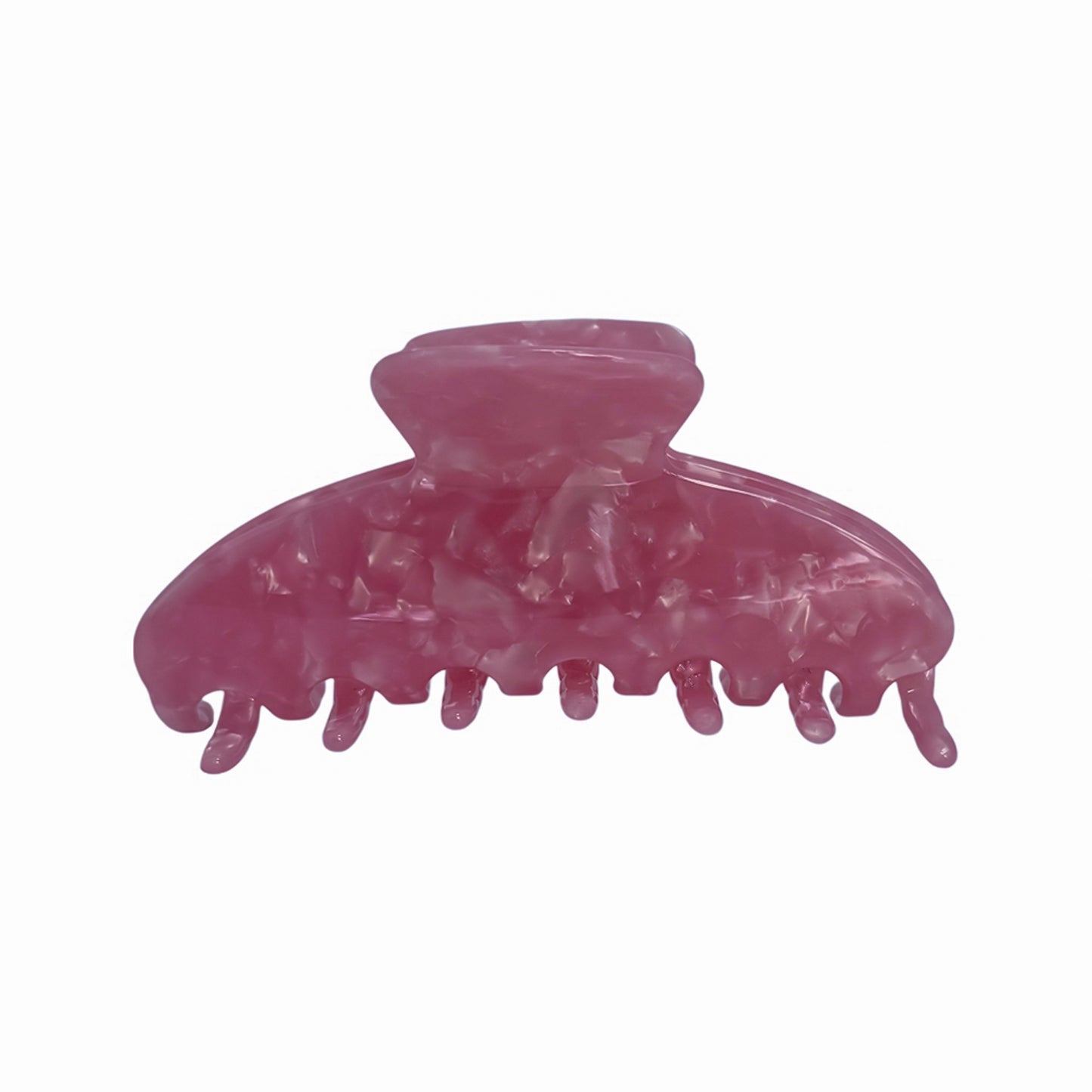Custom OG Claw in pink — large size personalized marble claw clip for full updos by Local Love by Lauren.