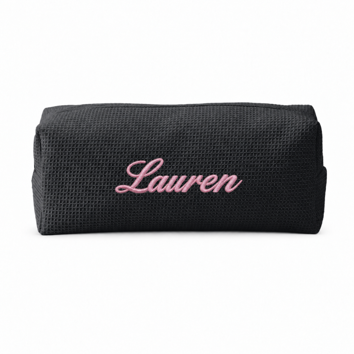 Personalized Blowout Bag in black embroidered with a name – Local Love by Lauren