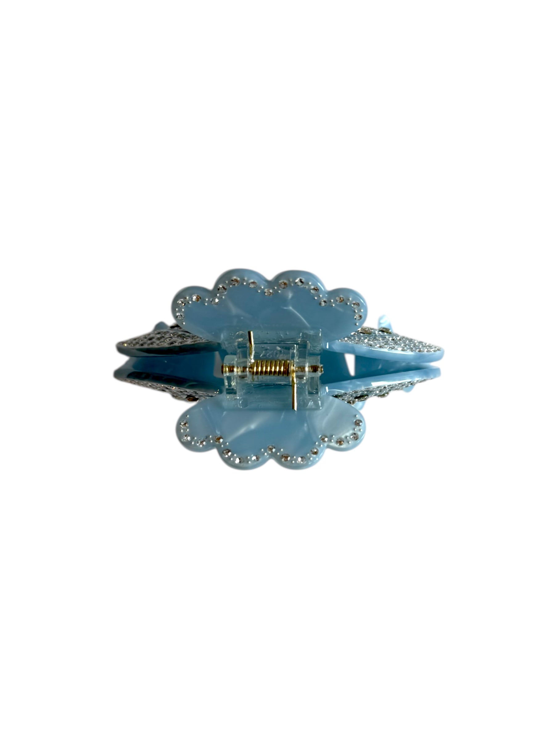 cloud-shaped hair claw clip with rhinestones – strong hold cute acetate clip