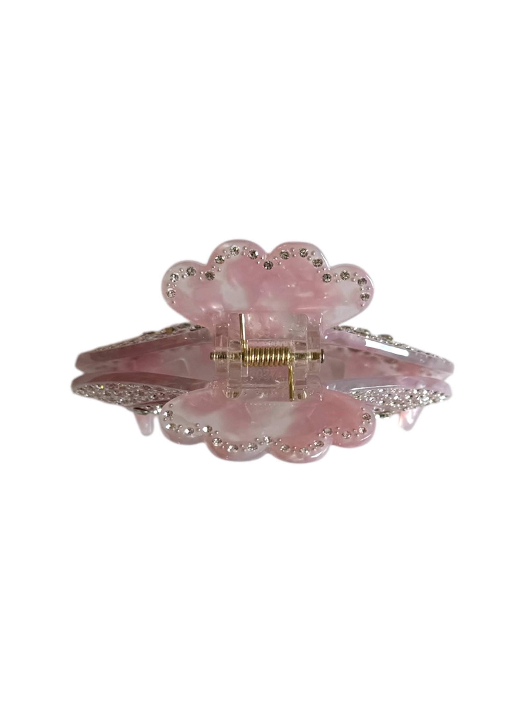 cloud-shaped hair claw clip with rhinestones – strong hold cute acetate clip