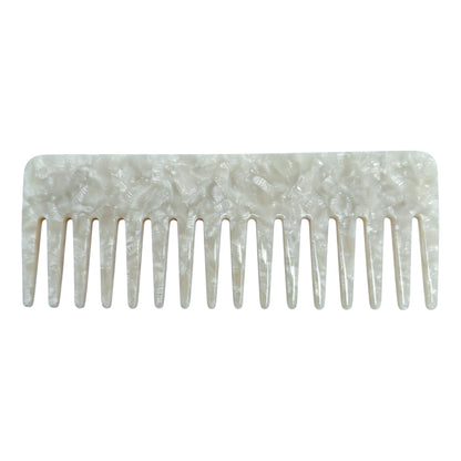 Custom white NO BS Hair Comb — personalized wide-tooth detangler for all hair types by Local Love by Lauren.