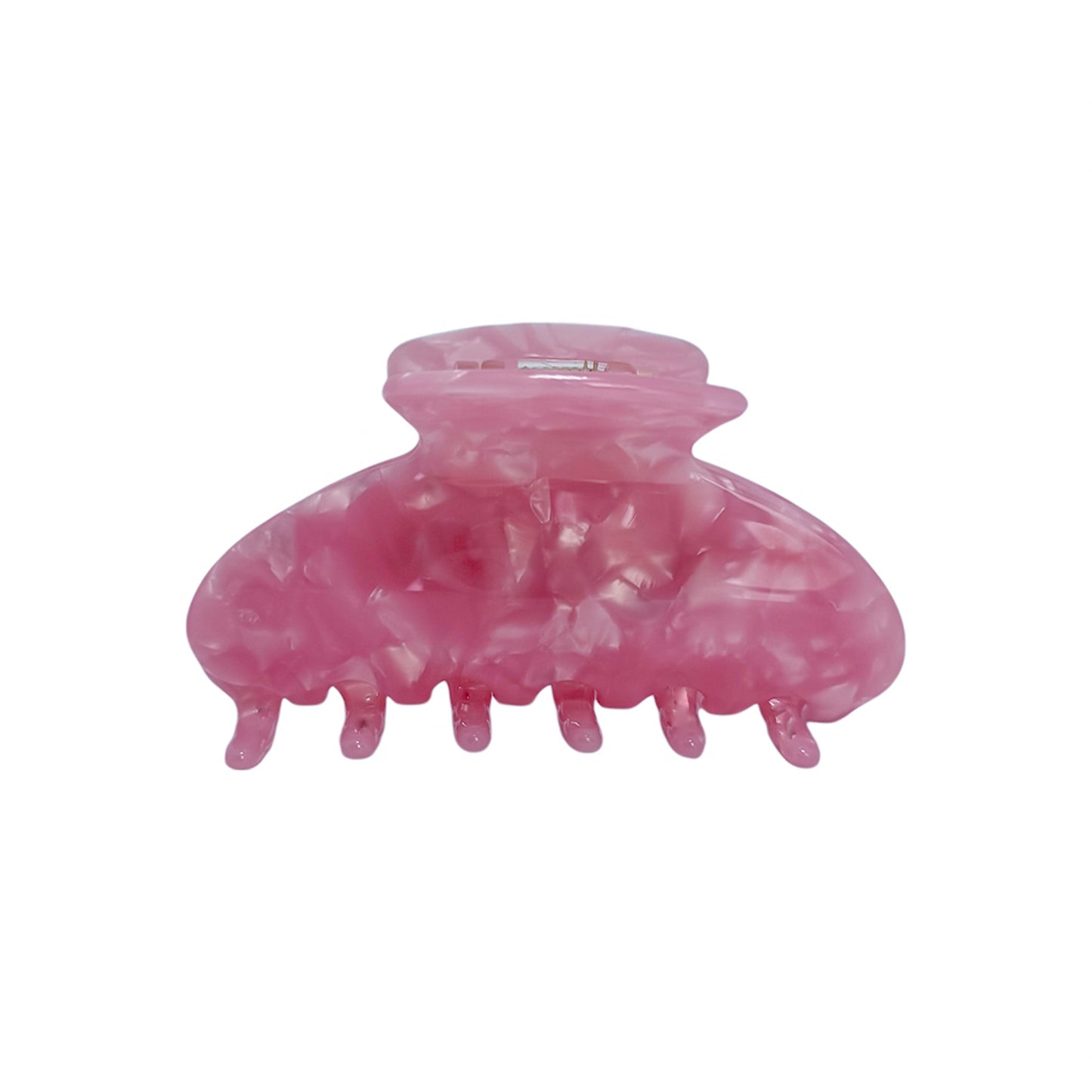 Custom OG Claw in pink — standard 3" marble claw clip for secure, stylish hair holds by Local Love by Lauren.
